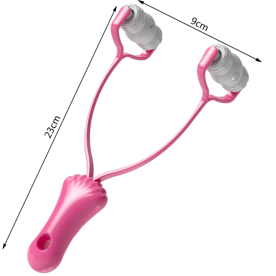 Pink Color 360° Y-Shape Facial Roller Massager – Lifting Tool