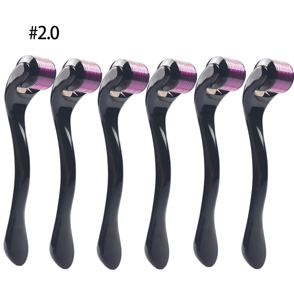 purple 2.0-6pcs Color Derma Roller Microneedling Head 540 Pins – Skin Care Tool
