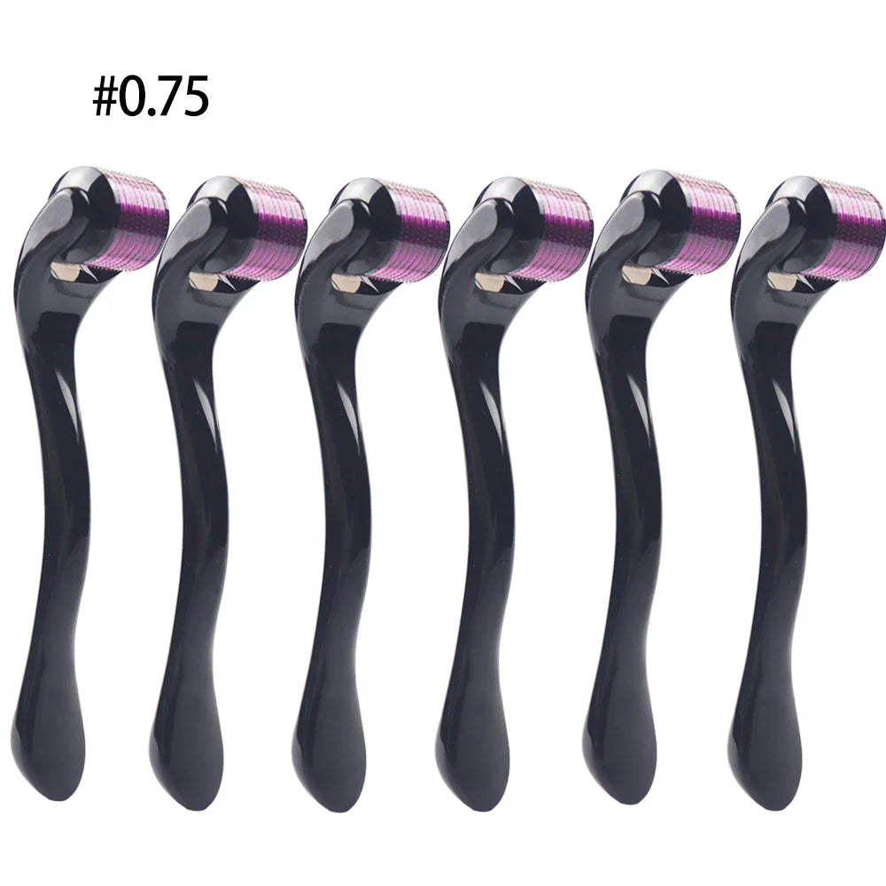 purple 0.75-6pcs Color Derma Roller Microneedling Head 540 Pins – Skin Care Tool