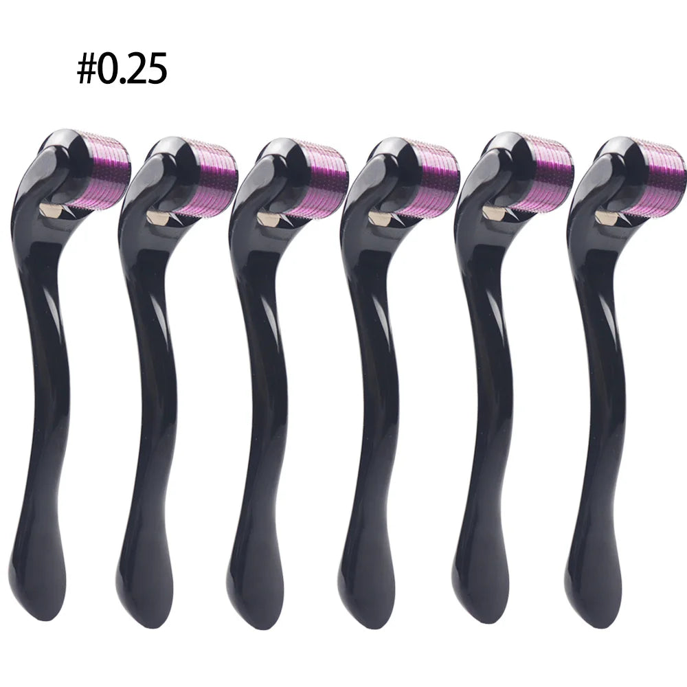 purple 0.25-6pcs Color Derma Roller Microneedling Head 540 Pins – Skin Care Tool