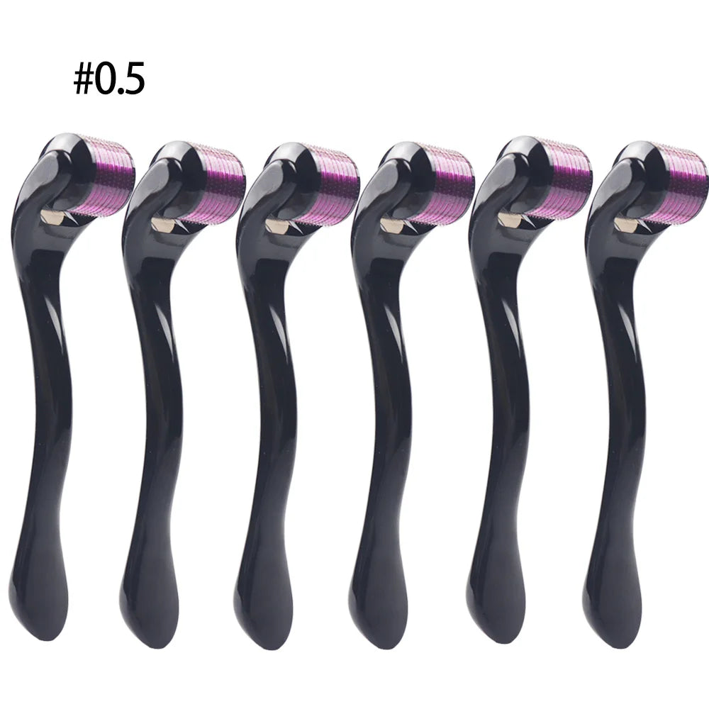 purple 0.50-6pcs Color Derma Roller Microneedling Head 540 Pins – Skin Care Tool
