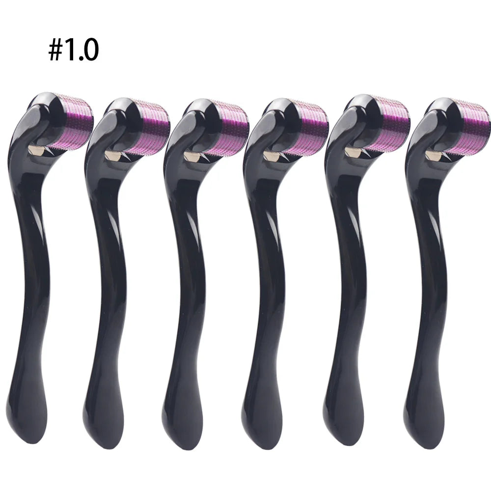 purple 1.0-6pcs Color Derma Roller Microneedling Head 540 Pins – Skin Care Tool